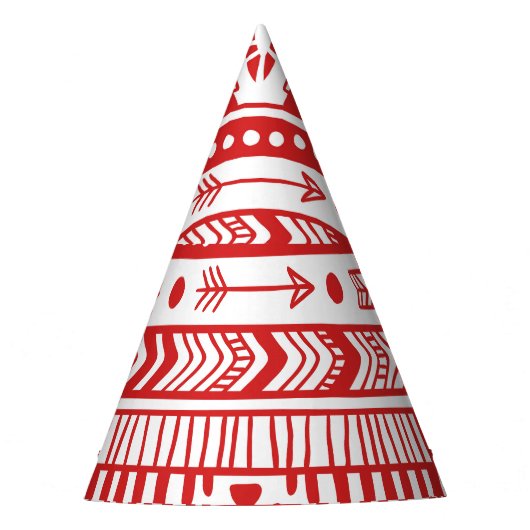Indiaans: Red Ink Doodle. Feesthoedjes (Voorkant)