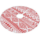 Indiaans: Red Ink Doodle. Kerstboom Rok (Gekanteld)