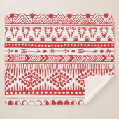 Indiaans: Red Ink Doodle. Sherpa Deken (Voorkant (horizontaal))