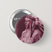 Indiaans Ronde Button 5,7 Cm (Voorkant /achterkant)
