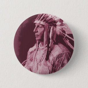 Indiaans Ronde Button 5,7 Cm