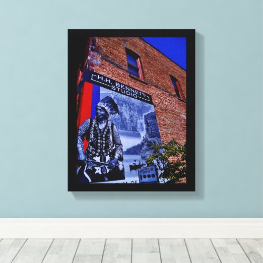 Indiaans teken canvas afdruk (Insitu (Houten vloer))