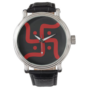 indiaans traditioneel hindu swastika symbool relig horloge