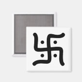 indiaans traditioneel hindu swastika symbool relig magneet (Voorkant / Achterkant)