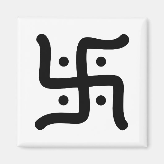 indiaans traditioneel hindu swastika symbool relig magneet (Voorkant)