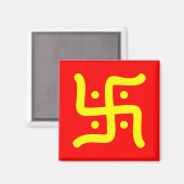 indiaans traditioneel hindu swastika symbool relig magneet (Voorkant / Achterkant)
