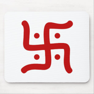 indiaans traditioneel hindu swastika symbool relig muismat