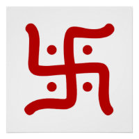 indiaans traditioneel hindu swastika symbool relig