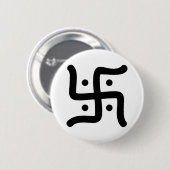 indiaans traditioneel hindu swastika symbool relig ronde button 5,7 cm (Voorkant /achterkant)
