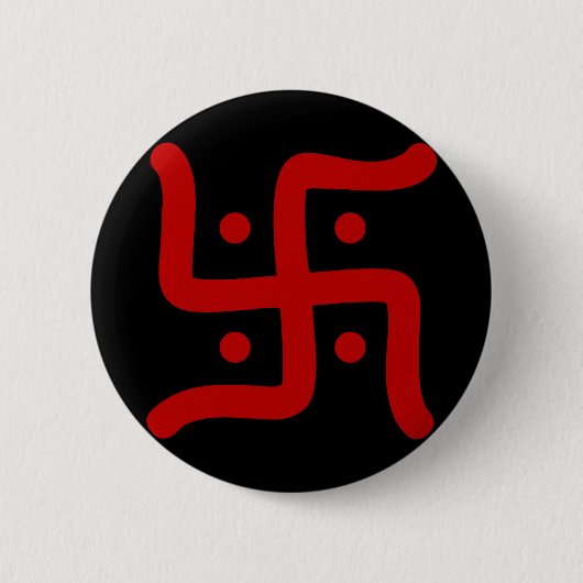 indiaans traditioneel hindu swastika symbool relig ronde button 5,7 cm (Voorkant)
