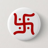 indiaans traditioneel hindu swastika symbool relig ronde button 5,7 cm (Voorkant)