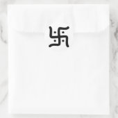 indiaans traditioneel hindu swastika symbool relig ronde sticker (Tas)