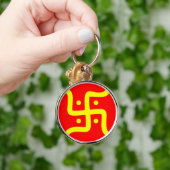 indiaans traditioneel hindu swastika symbool relig sleutelhanger (Hand)