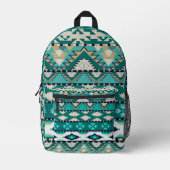 Indiaans tribaal patroon bedrukte rugzak (Voorkant)
