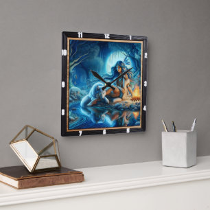 Indiaanse aarde: de stille band vierkante klok