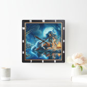 Indiaanse aarde: de stille band vierkante klok (Huis)