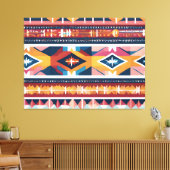Indiaanse Abstracte Tribute 18 Canvas Afdruk (Insitu (Woonkamer))