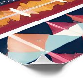 Indiaanse Abstracte Tribute 18 Perfect Poster (Hoek)