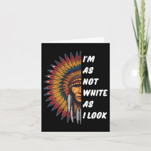 Indiaanse Amerikaanse Dag Sticker Kaart