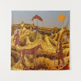 Indiaanse Amerikanen met gouden sieraden Wandkleed