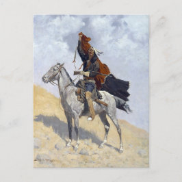 Indiaanse Apache krijger Briefkaart