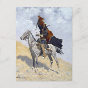 Indiaanse Apache krijger Briefkaart