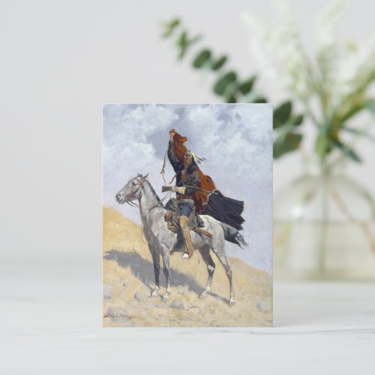 Indiaanse Apache krijger Briefkaart (Staand voorkant)