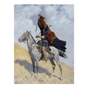 Indiaanse Apache krijger Perfect Poster