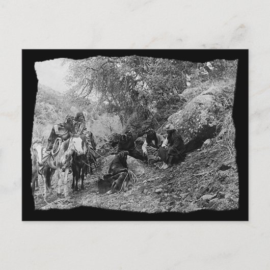  Indiaanse Apache Storytelling Briefkaart (Voorkant)