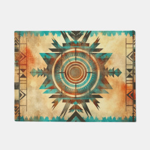 Indiaanse Aztec geometrische tapijt Deurmat