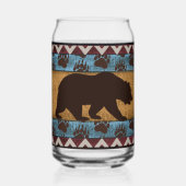 Indiaanse beer blikvorm glas (Achterkant)