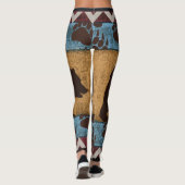 Indiaanse Beer kunst Leggings (Achterkant)