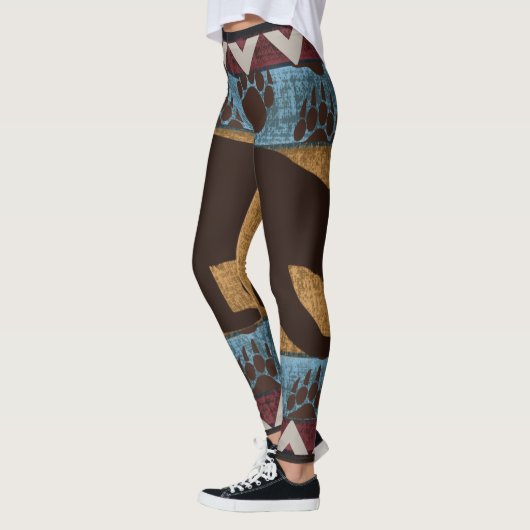 Indiaanse Beer kunst Leggings (Links)