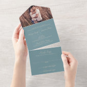 Indiaanse bruiloft all in one uitnodiging (Afscheurbaar)