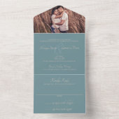 Indiaanse bruiloft all in one uitnodiging (Binnen)