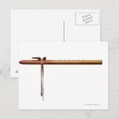 Indiaanse cederfluit briefkaart (Voorkant / Achterkant)
