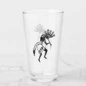 Indiaanse cultuur - Dansk Kokopelli 1 Glas (Achterkant)
