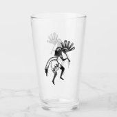 Indiaanse cultuur - Dansk Kokopelli 1 Glas (Voorkant)