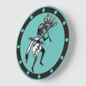 Indiaanse cultuur - Dansk Kokopelli 1 Grote Klok (Hoek)