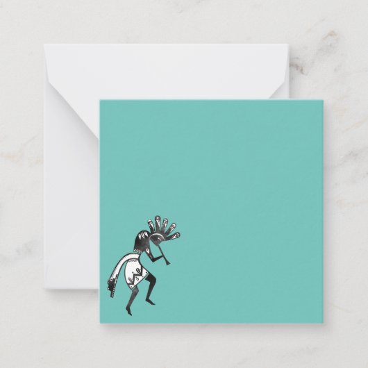 Indiaanse cultuur - Dansk Kokopelli 1 Notitiekaartje (Voorkant)