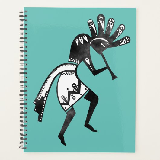 Indiaanse cultuur - Dansk Kokopelli 1 Planner (Voorkant)