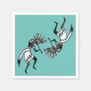 Indiaanse cultuur - Dansk Kokopelli 1 Servet