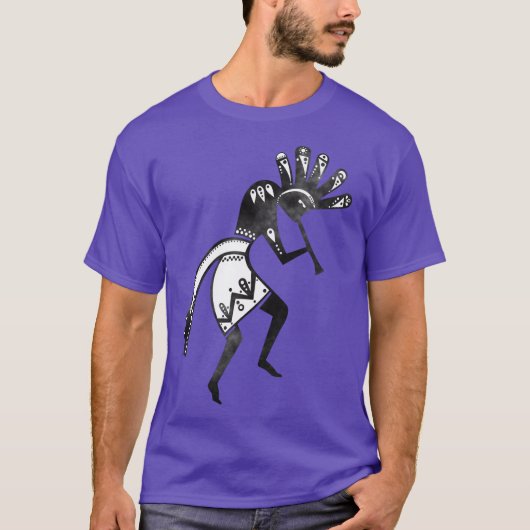 Indiaanse cultuur - Dansk Kokopelli 1 T-shirt (Voorkant)