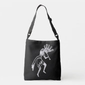 Indiaanse cultuur - Dansk Kokopelli 2 Crossbody Tas (Achterkant)