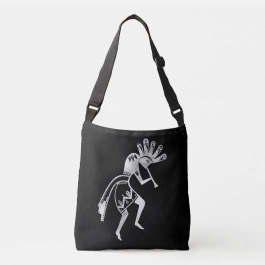 Indiaanse cultuur - Dansk Kokopelli 2 Crossbody Tas (Voorkant)