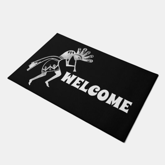 Indiaanse cultuur - Dansk Kokopelli 2 Deurmat (Schuin)