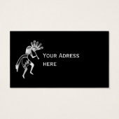 Indiaanse cultuur - Dansk Kokopelli 2 Visitekaartje (Achterkant)