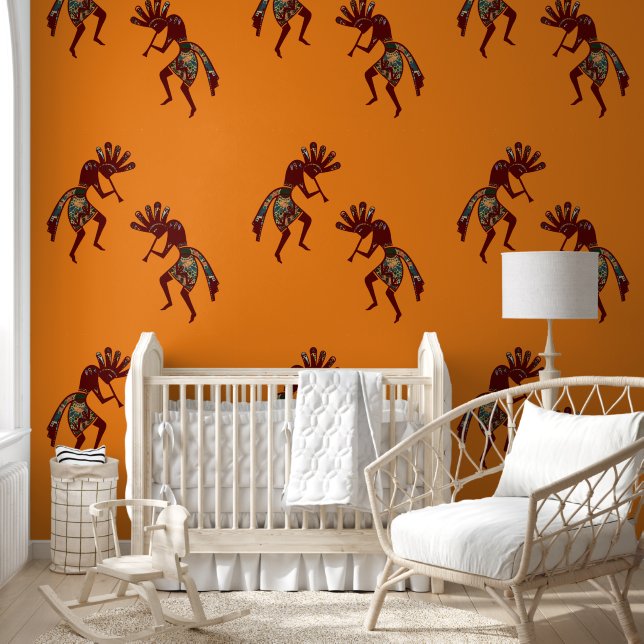 Indiaanse cultuur - Dansk Kokopelli 3 Behang (Kinderen)