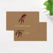 Indiaanse cultuur - Dansk Kokopelli 3 Visitekaartje (Bureau)