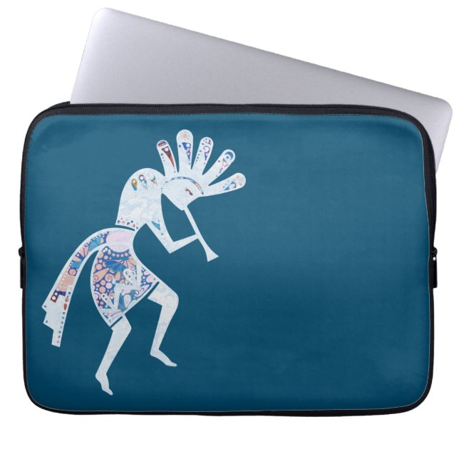 Indiaanse cultuur - Dansk Kokopelli 4 Laptop Sleeve (Voorkant)